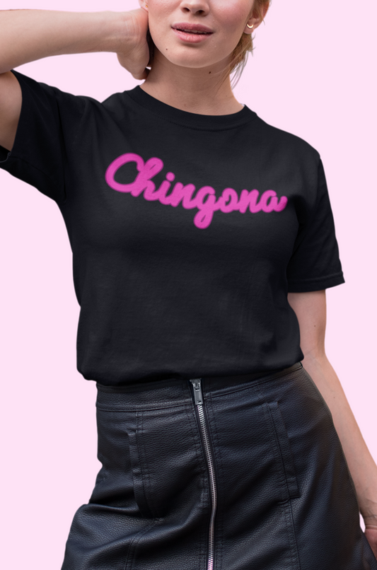 Chingona Pink Script